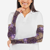 Hawaii Arm Sleeves Purple Polynesian Monstera Patterns DT05 - Polynesian Pride