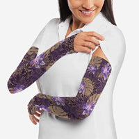 Hawaii Arm Sleeves Purple Polynesian Monstera Patterns DT05 - Polynesian Pride