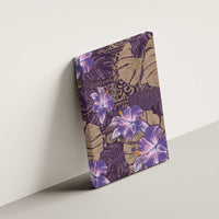 Hawaii Canvas Wall Art Purple Polynesian Monstera Patterns DT05 - Polynesian Pride