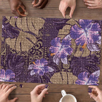 Hawaii Puzzle Purple Polynesian Monstera Patterns DT05 - Polynesian Pride
