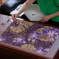 Hawaii Puzzle Purple Polynesian Monstera Patterns DT05 - Polynesian Pride