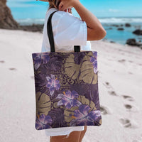 Hawaii Tote Bag Purple Polynesian Monstera Patterns DT05 - Polynesian Pride