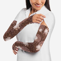 Hawaii Arm Sleeves Brown Polynesian Monstera Patterns DT05 - Polynesian Pride