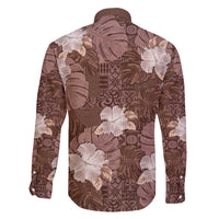 Hawaii Family Matching Puletasi and Hawaiian Shirt Brown Polynesian Monstera Patterns DT05 - Polynesian Pride