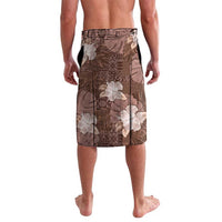 Hawaii Lavalava Brown Polynesian Monstera Patterns - Polynesian Pride