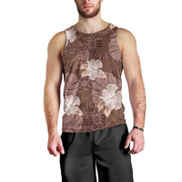 Hawaii Men Tank Top Brown Polynesian Monstera Patterns DT05 - Polynesian Pride