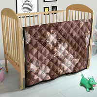 Hawaii Quilt Brown Polynesian Monstera Patterns - Polynesian Pride