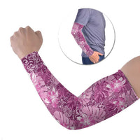 Hawaii Arm Sleeves Magenta Polynesian Monstera Patterns DT05 Set of 2 Magenta - Polynesian Pride