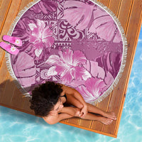 Hawaii Beach Blanket Magenta Polynesian Monstera Patterns DT05 - Polynesian Pride