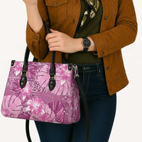 Hawaii Leather Bag Magenta Polynesian Monstera Patterns DT05 - Polynesian Pride