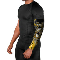 Aotearoa Ngati Whatua Arm Sleeves Maori Tribal Gold Paua Shell Pattern DT05 - Polynesian Pride