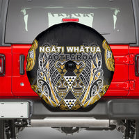 Aotearoa Ngati Whatua Spare Tire Cover Maori Tribal Gold Paua Shell Pattern DT05 - Polynesian Pride