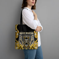 Aotearoa Ngati Whatua Tote Bag Maori Tribal Gold Paua Shell Pattern DT05 - Polynesian Pride
