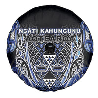 Aotearoa Ngati Kahungunu Spare Tire Cover Maori Tribal Blue Paua Shell Pattern DT05 - Polynesian Pride