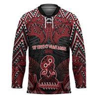 Personalised New Zealand Waitangi Day Hockey Jersey Te Tiriti O Waitangi 1840 DT05 Unisex Black - Polynesian Pride