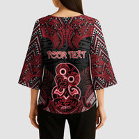 Personalised New Zealand Waitangi Day Kimono Sleeve Blouse Te Tiriti O Waitangi 1840 DT05 - Polynesian Pride