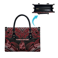New Zealand Waitangi Day Leather Bag Te Tiriti O Waitangi 1840 - Polynesian Pride