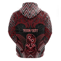 Personalised New Zealand Waitangi Day Zip Hoodie Te Tiriti O Waitangi 1840 DT05 - Polynesian Pride
