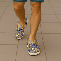 Ekamawir omo Nauru Clogs Shoes Pacific Patchwork Xmas Vibes - Polynesian Pride