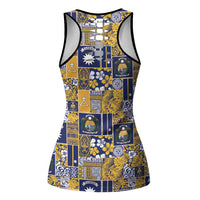 Ekamawir omo Nauru Hollow Tank Top Pacific Patchwork Xmas Vibes - Polynesian Pride