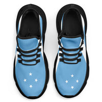 Federated States Of Micronesia Clunky Sneakers Flag-Inspired Curve Style LT05 - Polynesian Pride