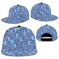 Federated States of Micronesia Merry Christmas Snapback Cap Pacific Patchwork Xmas Vibes - Polynesian Pride