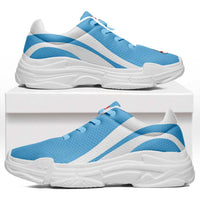 Fiji Chunky Sneakers Flag-Inspired Curve Style LT05 Blue - Polynesian Pride