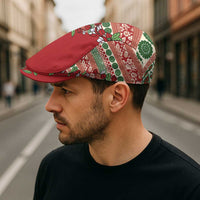 Fiji Marau na Kerisimasi Jeff Hat Red Tagimoucia Tapa Masi Tribal - Polynesian Pride