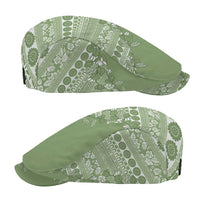 Fiji Marau na Kerisimasi Jeff Hat Sage Green Tagimoucia Tapa Masi Tribal - Polynesian Pride