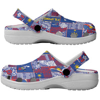 Filipino Maligayang Pasko Clogs Shoes Pacific Patchwork Xmas Vibes - Polynesian Pride