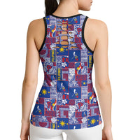 Filipino Maligayang Pasko Hollow Tank Top Pacific Patchwork Xmas Vibes LT9 - Polynesian Pride