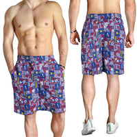 Filipino Maligayang Pasko Shorts for Men Pacific Patchwork Xmas Vibes LT9 - Polynesian Pride