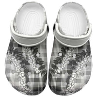Gray Hawaii Palaka Clogs Shoes Hawaiian Honohono Lei LT05 Gray - Polynesian Pride