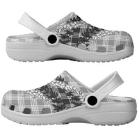 Gray Hawaii Palaka Clogs Shoes Hawaiian Honohono Lei LT05 - Polynesian Pride