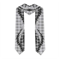 Gray Hawaii Palaka Graduation Stole Hawaiian Honohono Lei LT05 - Polynesian Pride