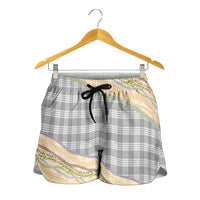 Gray Palaka Hawaii Leis Elegant Vibes Shorts for Women LT14 - Polynesian Pride