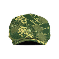 Green Aloha Hawaii Jeff Hat Hawaiian Kakau Ohia Lehua Lei - Polynesian Pride