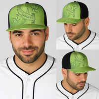 Green Gradient Polynesia Baseball Net Cap Hawaiian Tribal Hammerhead Shark Tattoo LT14 - Polynesian Pride