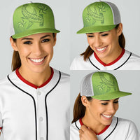 Green Gradient Polynesia Baseball Net Cap Hawaiian Tribal Hammerhead Shark Tattoo LT14 - Polynesian Pride