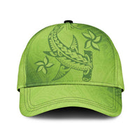 Green Gradient Polynesia Classic Cap Hawaiian Tribal Hammerhead Shark Tattoo LT14 Universal Fit Green - Polynesian Pride