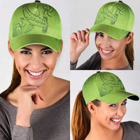 Green Gradient Polynesia Classic Cap Hawaiian Tribal Hammerhead Shark Tattoo LT14 - Polynesian Pride