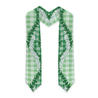 Green Hawaii Palaka Graduation Stole Hawaiian Honohono Lei LT05 - Polynesian Pride