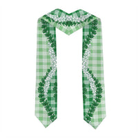 Green Hawaii Palaka Graduation Stole Hawaiian Honohono Lei LT05 - Polynesian Pride
