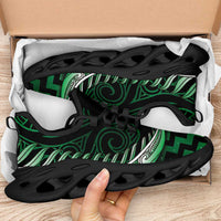 Green Matariki New Zealand Clunky Sneakers Maori Poutama Galaxy Vibes LT14 - Polynesian Pride