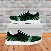 Green Matariki New Zealand Sneakers Maori Poutama Galaxy Vibes LT14 Green - Polynesian Pride