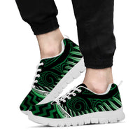 Green Matariki New Zealand Sneakers Maori Poutama Galaxy Vibes LT14 - Polynesian Pride