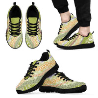 Green Palaka Hawaii Leis Sneakers Hawaiian-plaid Elegant Tropical Vibes LT14 - Polynesian Pride