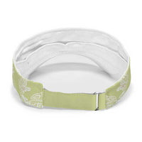 Green Palaka Hawaii Leis Sun Visor Cap Hawaiian-plaid Elegant Tropical Vibes LT14 - Polynesian Pride