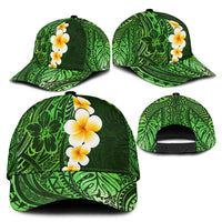 Green Polynesia Classic Cap Plumeria Tropical Leaves With Galaxy Polynesian Art LT14 - Polynesian Pride