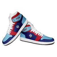 Guam High Sneakers AJ1 Coat Of Arms Flag Inspired LT05 - Polynesian Pride